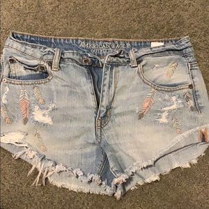 American eagle jean shorts